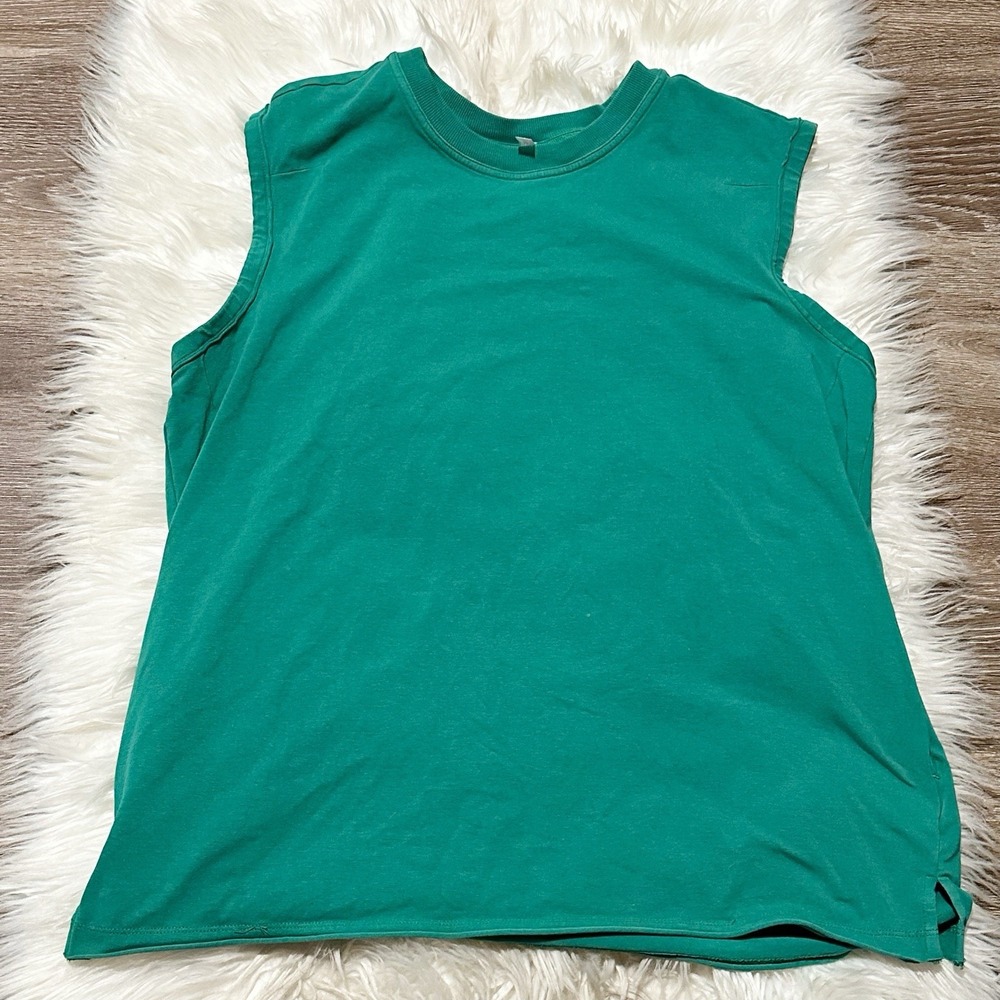 Free People Movement Womens Muscle Tank Back Zipper Tank Small Oversized